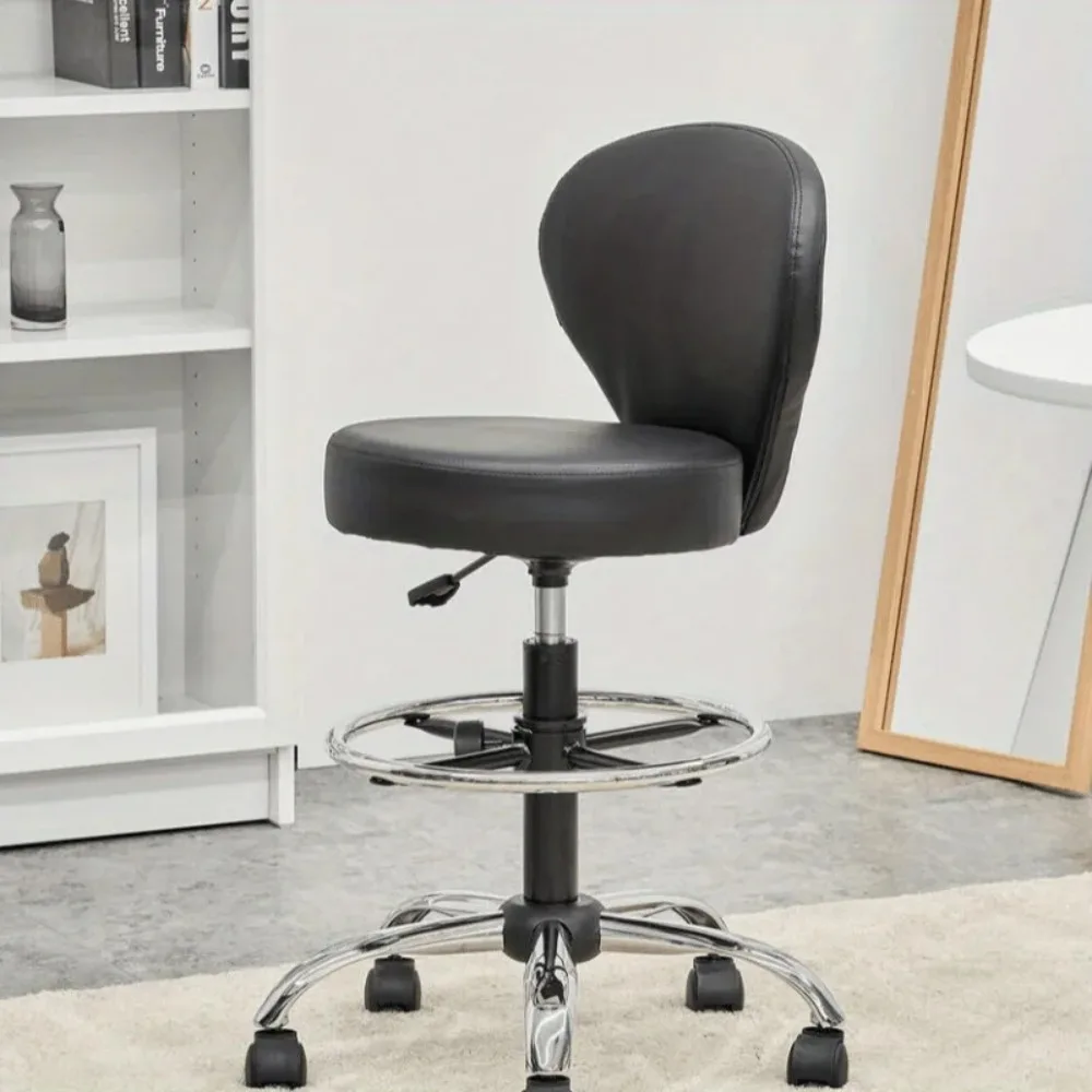 

Стул-седло с задней педалью, сверхмощный гидравлический вращающийся регулируемый стул, подходит для салона спа-салона красоты