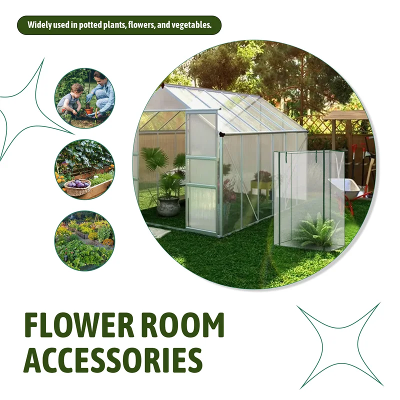 

AB39-Greenhouse Replacement Cover Outdoor Grow Tent Waterproof Anti-UV Greenhouse Cover Portable Mini Garden Greenhouse Easy Ins