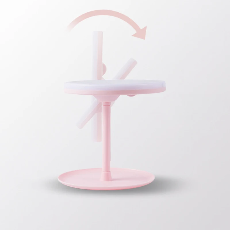 Makeup Mirror With Led Light Daylight Vanity Mirror Removable Adjustable Desk Mirror Foldable With USB Cable Cosmetic Mirror