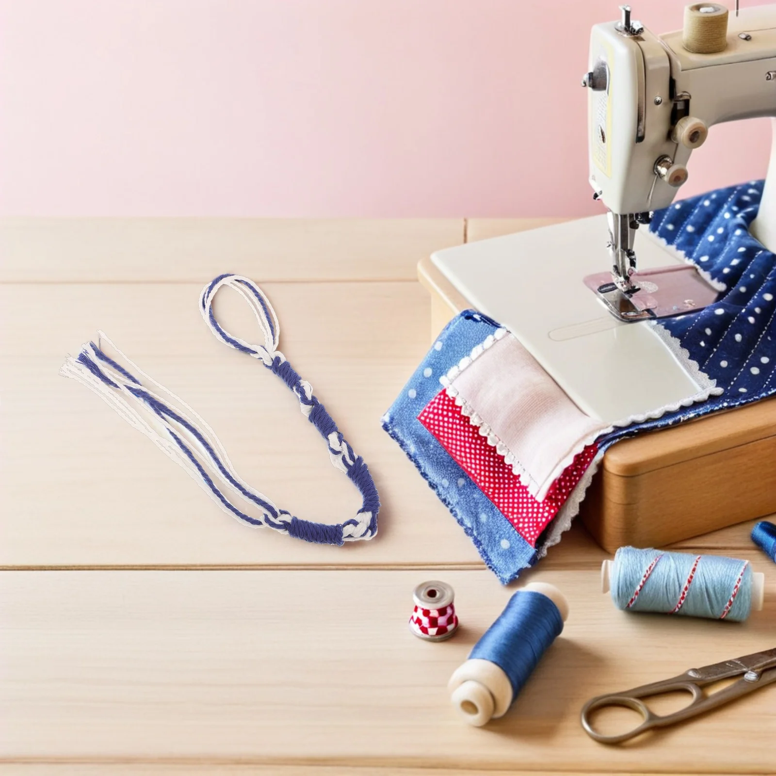 

8pcs Prayer Shawl Tassels Blue White Handwoven Ashkenazi Tzitzit Knots For Tallit Repair Supplies Jewish Home Decor Tassels