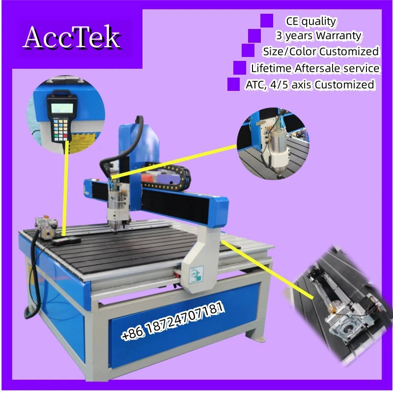 

Small Customized CNC Router Machine Wood Industry for Wood Milling Carving Tools 1.5kw Water Cooling Spindle Aluminum Carve Tool