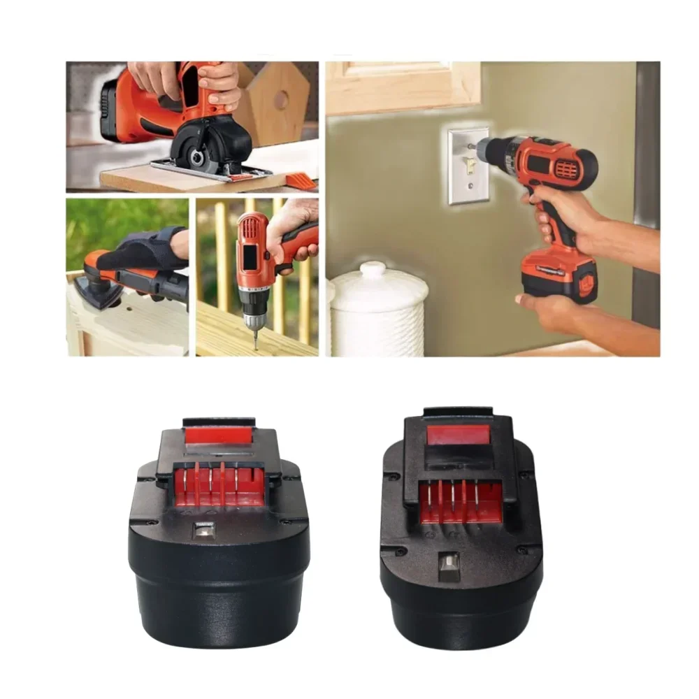 Rechargeable tool battery A12 A12EX FSB120B A1712 HP12K HP12 drill bit battery suitable for Black&Decker's 12V 4000mah 5000mah 6