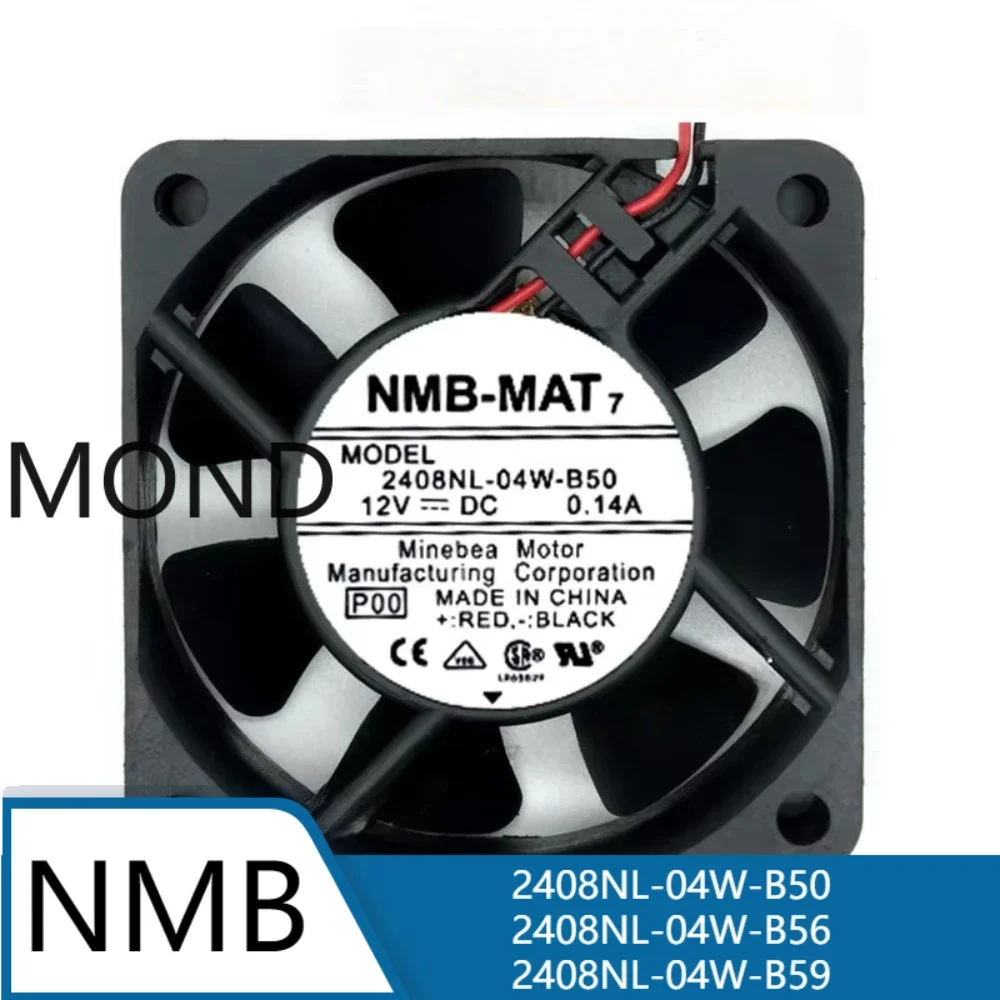 

2408NL-04W-B50 2408NL-04W-B56 2408NL-04W-B59 Server Fan for NMB NMB-MAT High Air Axial Flow CPU Inverter Cooling Fan 6020 6CM