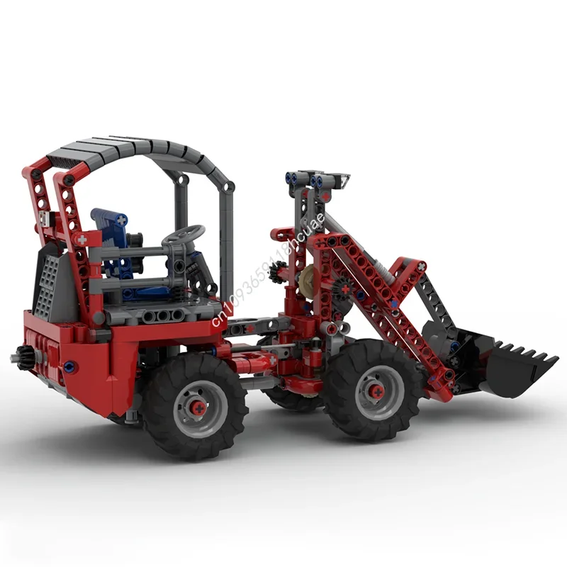 512 Uds. MOC HofTrac cargador frontal modelo técnico juguetes de construcción bloques montar regalo de Navidad Idea creativa ladrillo cumpleaños