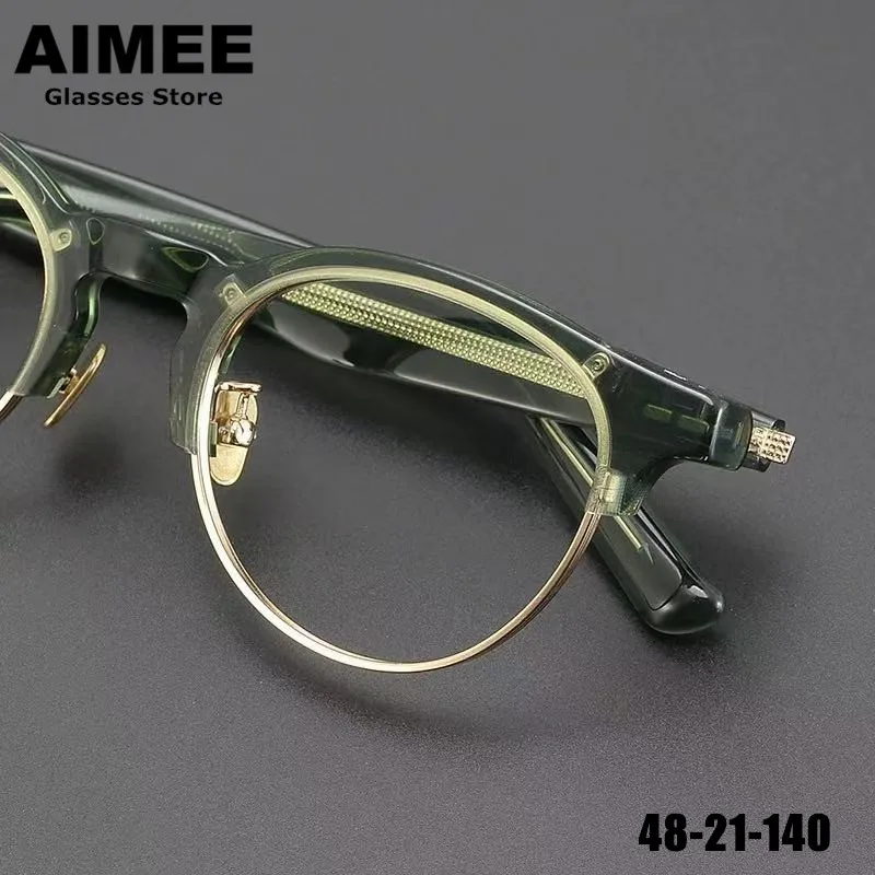 japanese-spring-leg-vintage-round-glasses-frame-niche-titanium-acetate-eyeglasses-men-women-ultralight-blue-light-spectacles-new