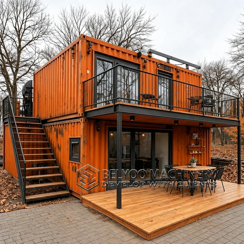 Belyoo Luxury Prefab House Modern Modular Home Portable Container Villa Tiny Residence With Bedroom Bathroom Customized Design