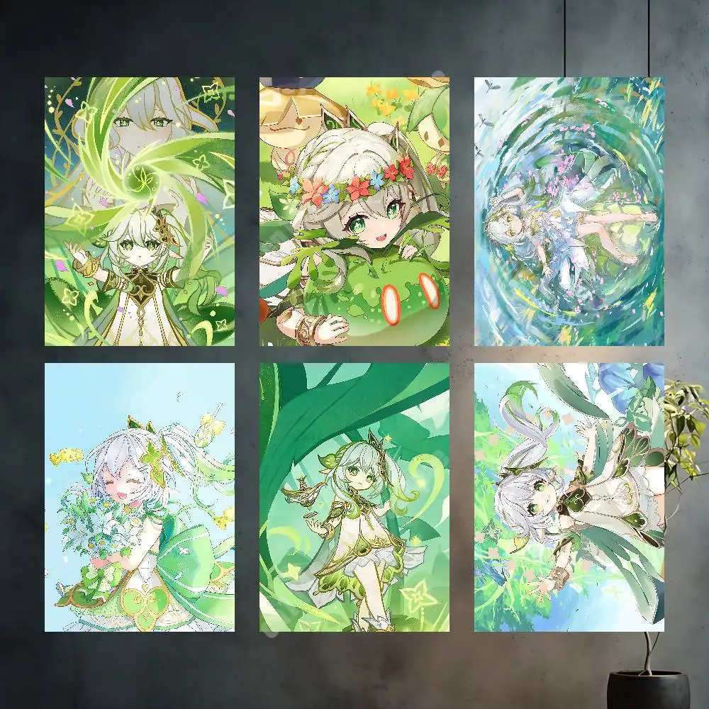 Nahida Genshin Impact Dendro Archon Aesthetic Poster Gallery Prints Home Wall Art HD Vibrant Collection