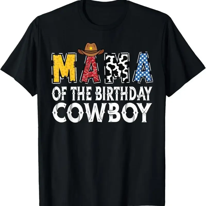 Mama 1St Birthday Cowboy Western Boy T Shirt