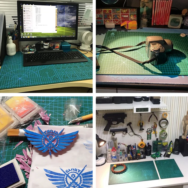 A3 Multifunctional PVC Cutting Mat DIY Handicraft Art Engraving Board Paper Carving Pad High Elasticity Toughness Durable