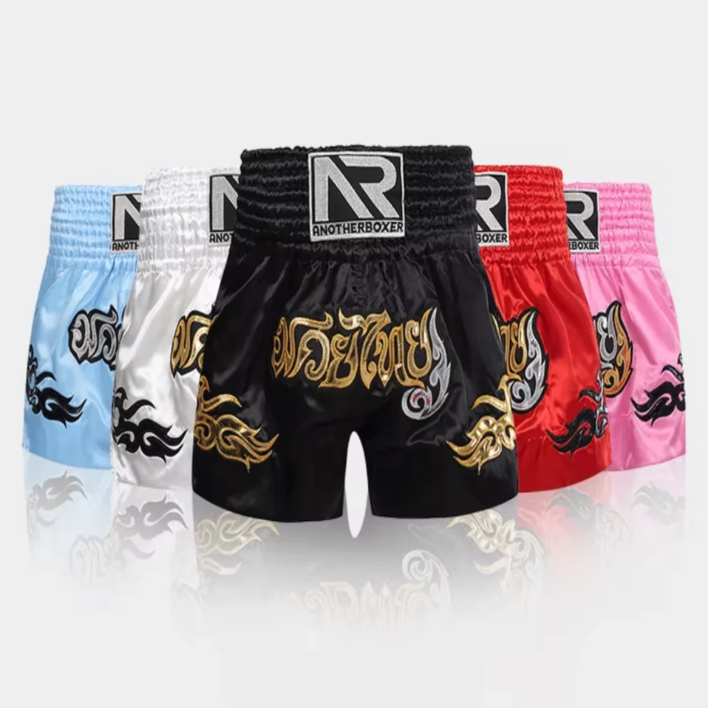 Boxing Trunks Muay Thai Shorts for Men Women MMA Fighting Shorts Sanda Training Competition Breathable Sports Boxing Pants