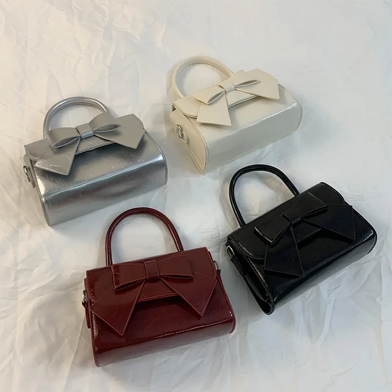 

Cute bow-tie design women's handbags: new fashionable handbags and wallets, PU single-shoulder crossbody handbags for women