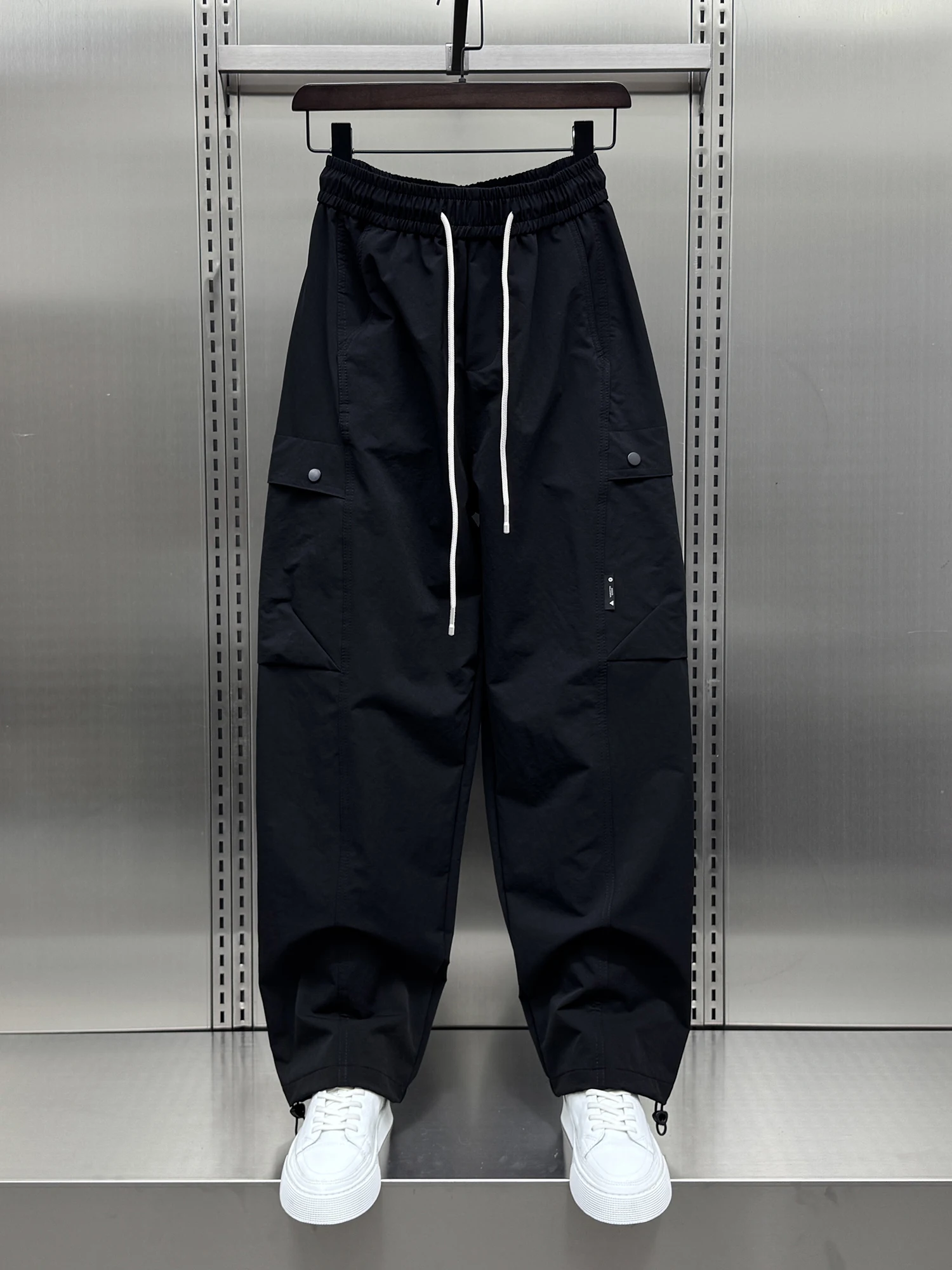 

Модные повседневные молодежные рабочие брюки свободного кроя, лето 2025, мужские спортивные брюки большого размера, трендовый американский бренд