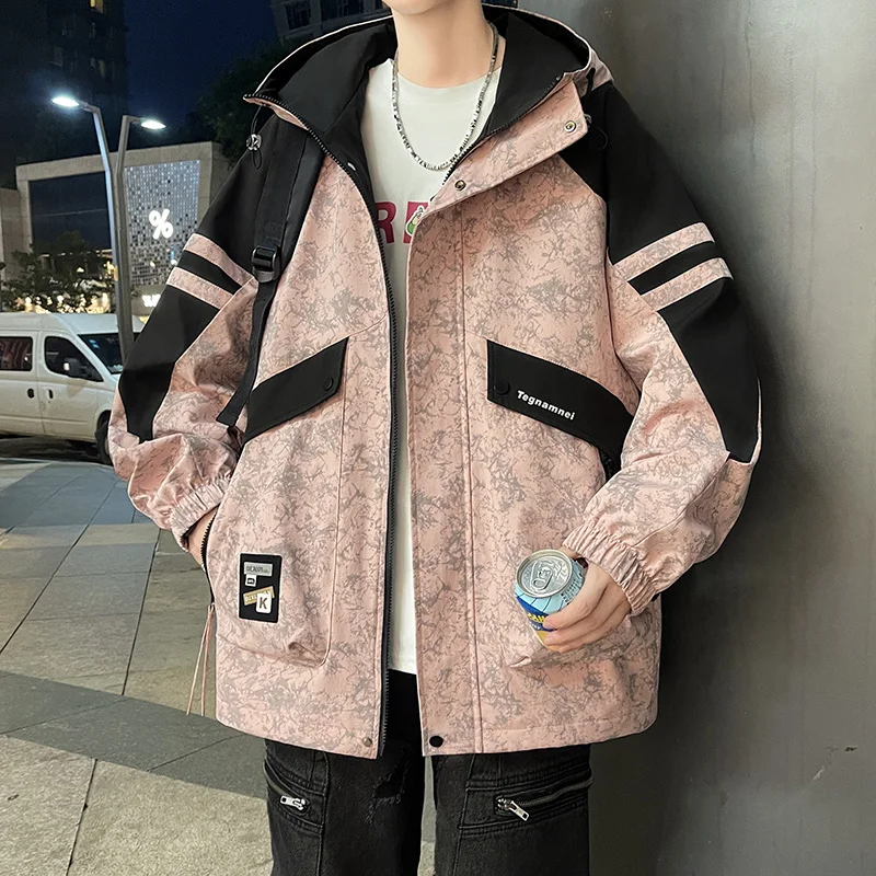 

Мужская модная куртка для спецодежды 2025 года | Повседневное пальто-карго с несколькими карманами | Городская уличная мода