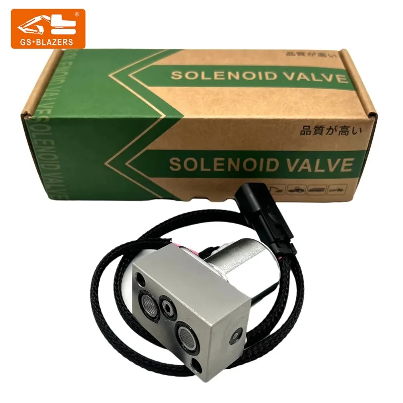 Main pump solenoid valve two holes 702-21-57400 for KOMATSU PC200-7 Excavator accessories