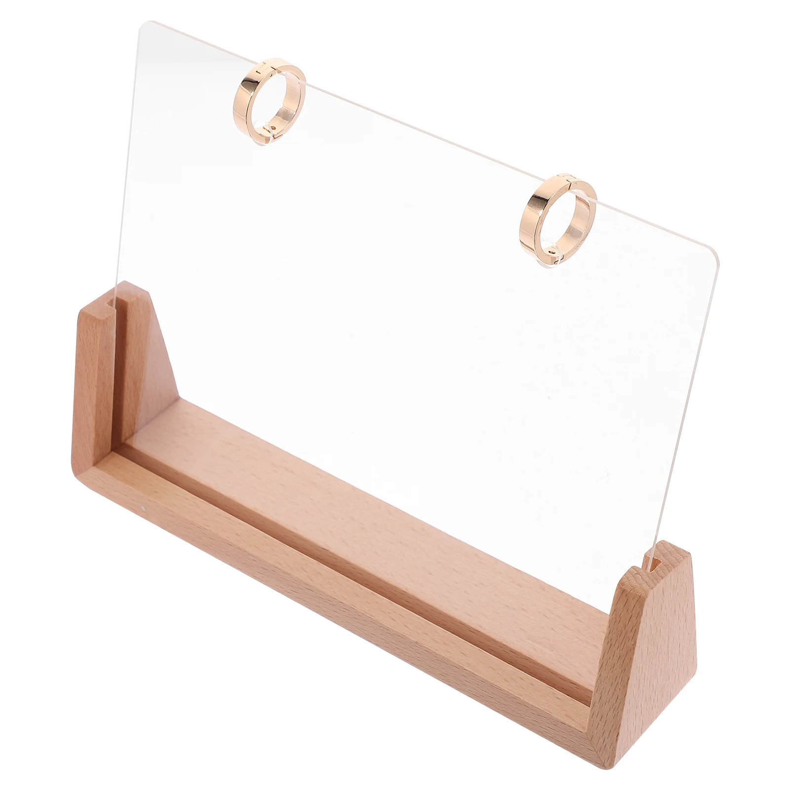 

Desk Calendar Base Wooden Stand Flip Calendar Holder Table Photo Display Stable Structure Home Office Metal Bracket Support