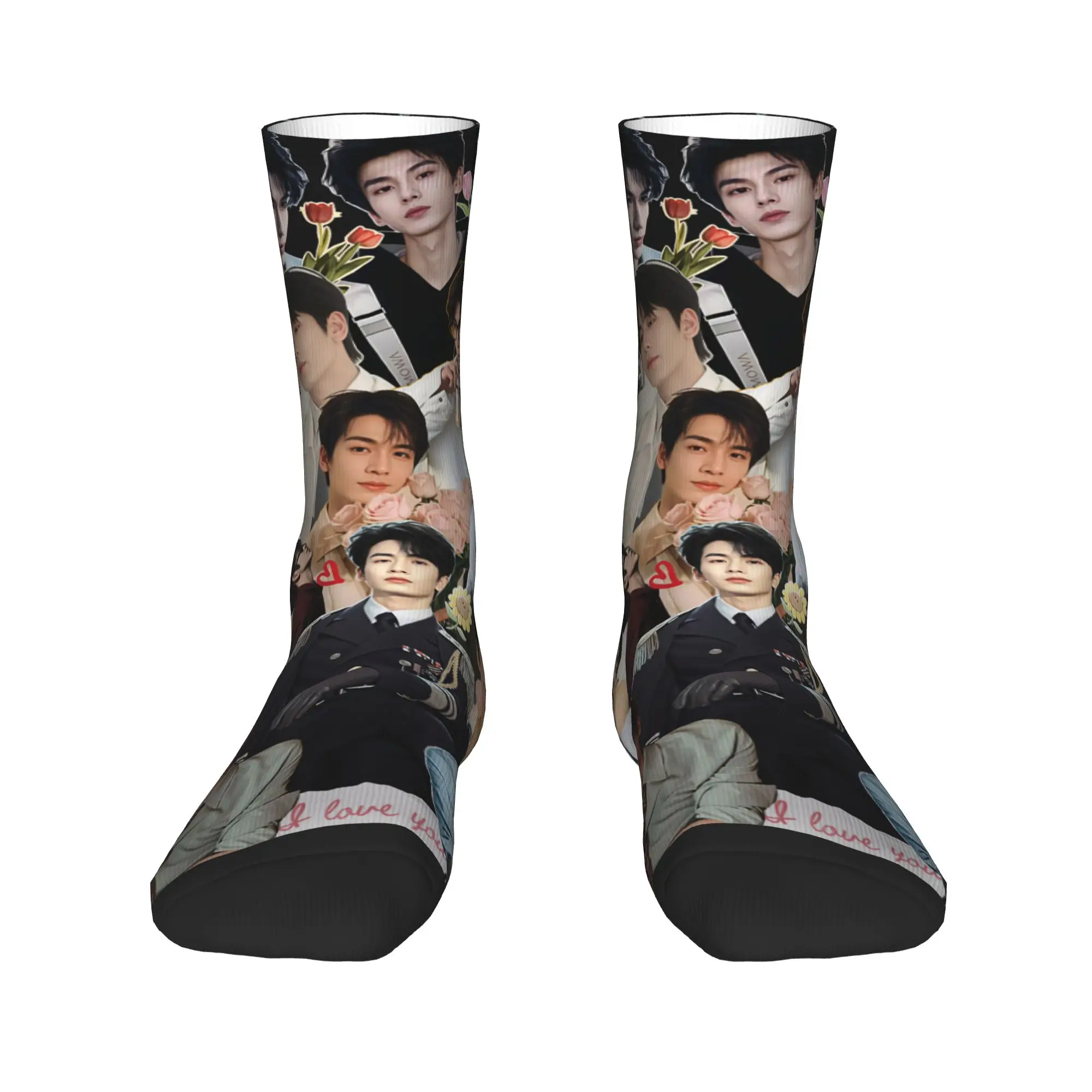 Zhang Linghe Pursuit Of Jade Socks  Anti Skid Stockings Couple Quality Skateboard Socks Spring Casual Printed Socks