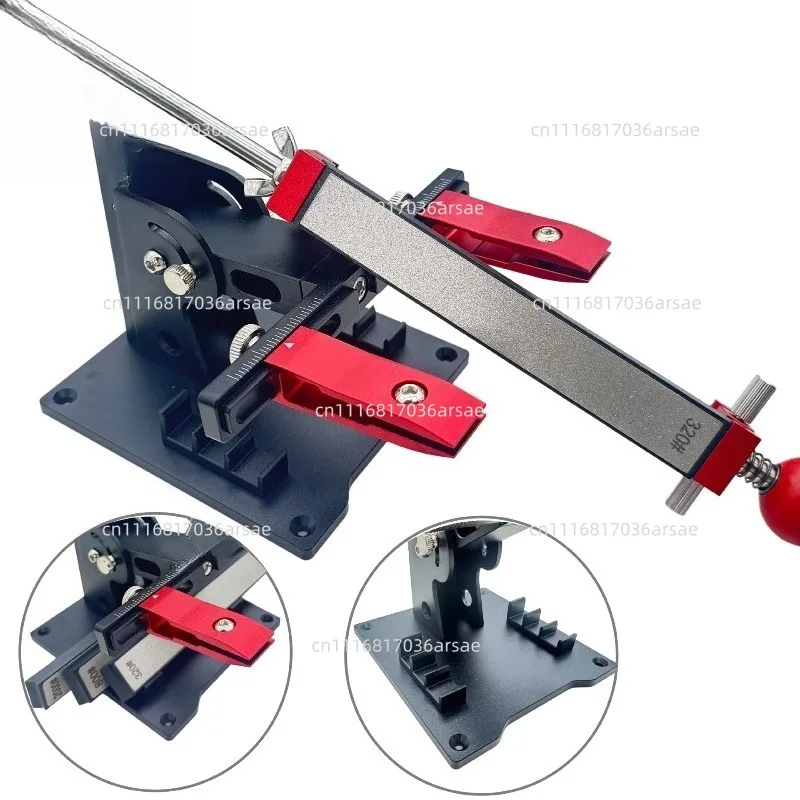 Aluminum Guided Sharpening System - Adjustable Angle Professional Fixed Angle Knife Sharpener Set