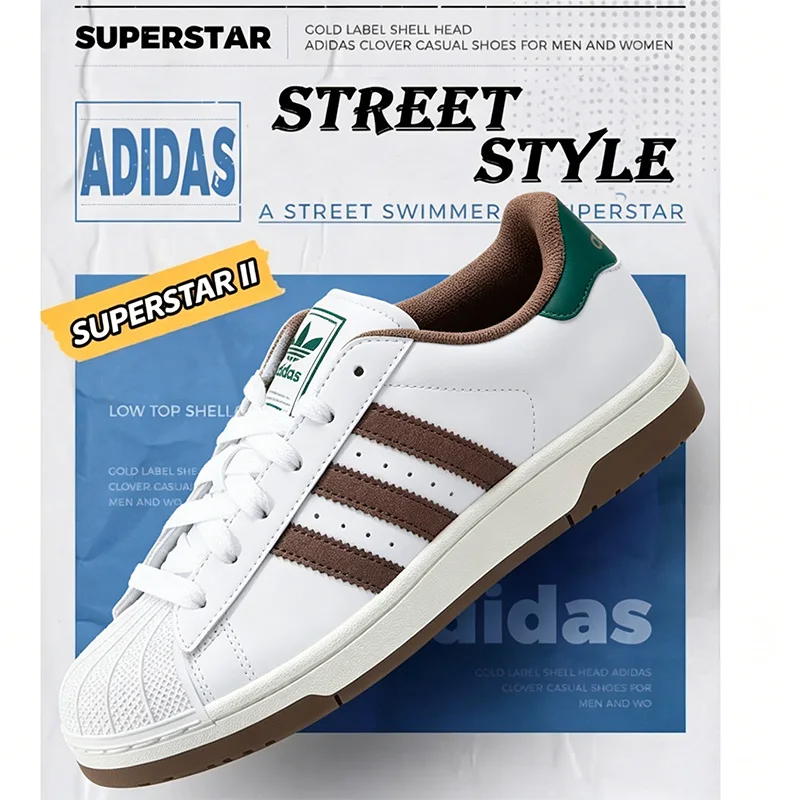 Adidas Unisex Break Start Retro Basketball Sneakers Lightweight Wear Resistant Non Slip Daily Walking Shoes JQ5302