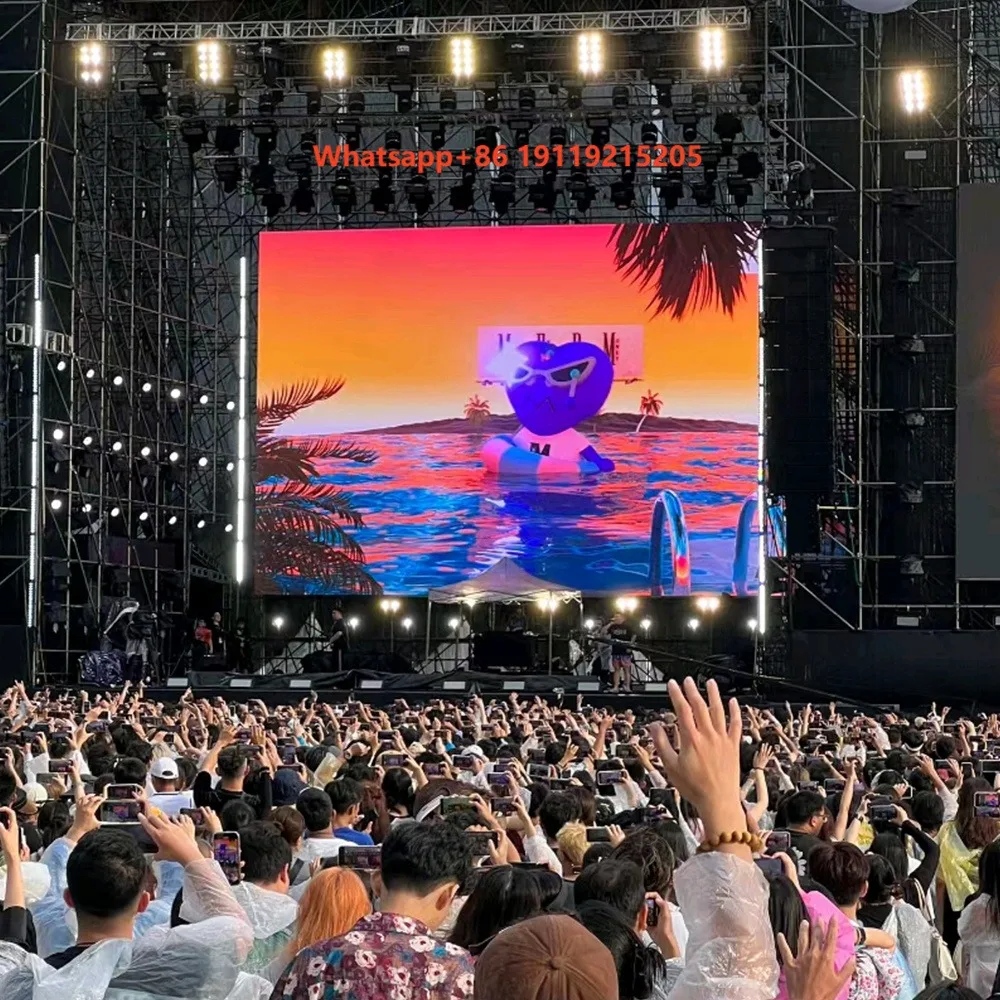 Outdoor Video Wall Advertising Led Display Screen P2.604 Waterproof Led Display Cabinet 500x1000mm Customized Led Display Panels