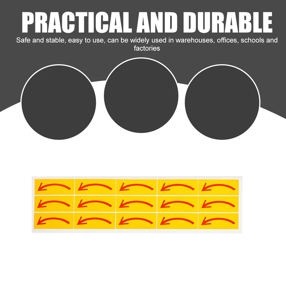 

20 Pcs Stickers Indication Tag Pvc Self-adhesive Floor Arrows Directional Signs