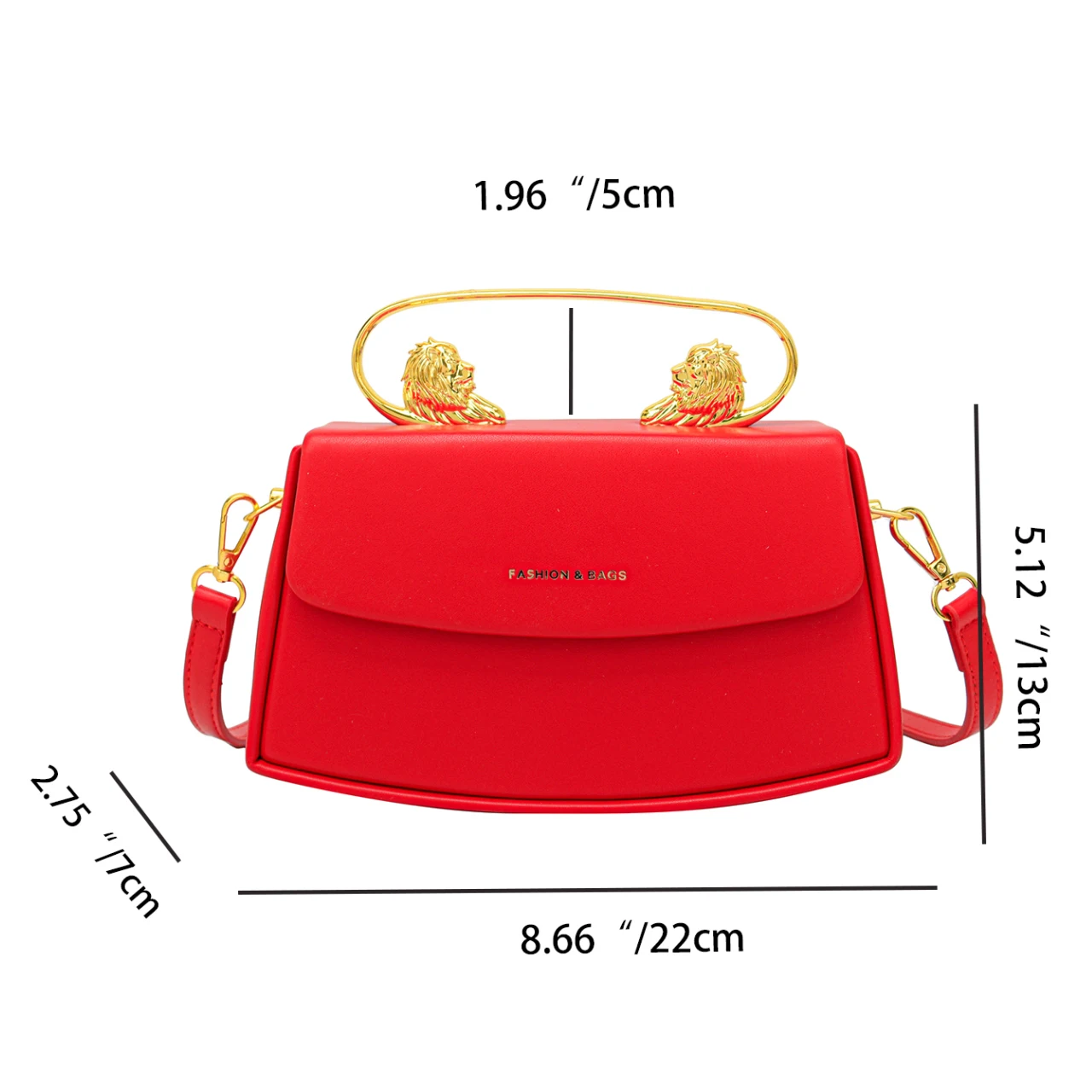 7 Colors Pu Leather Lady Bag Handbag Fashion Female Small Crossbody Bag Luxury Metal Lion Head Handle Bag Clutches Small Tote