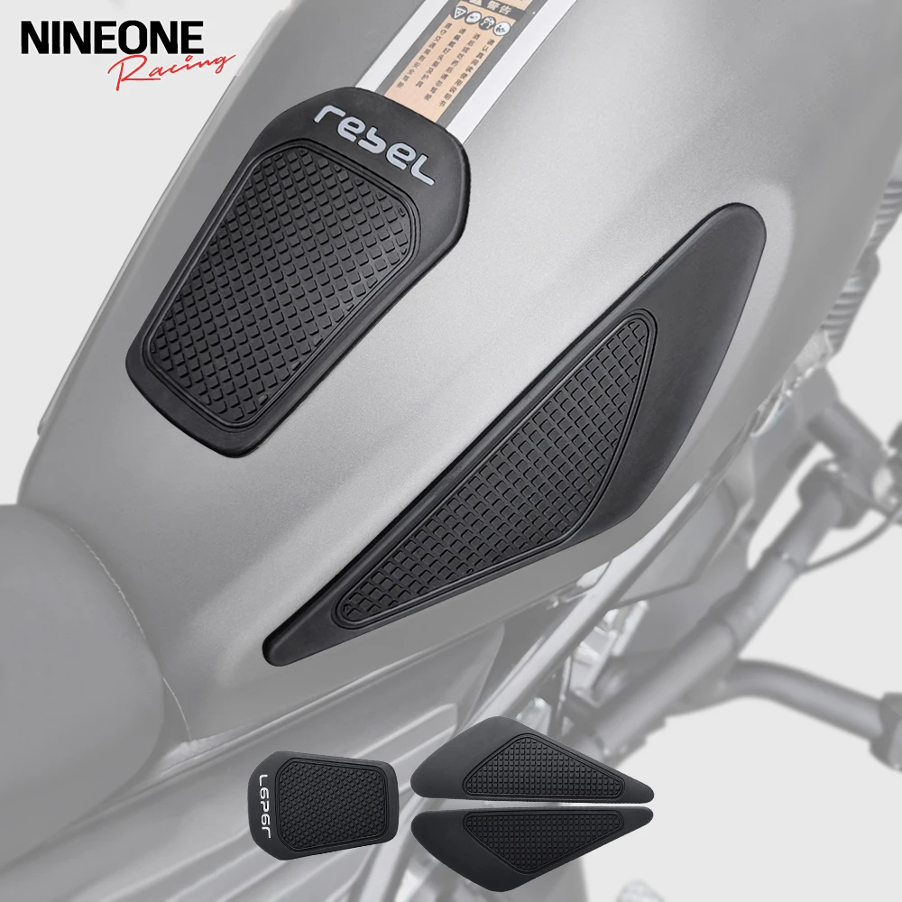 

For Honda Rebel CMX 250 300 500 Center Tank Pad Grips Fuel Protection Side tank Rubber Sticker Protector Sheath Knee Decal