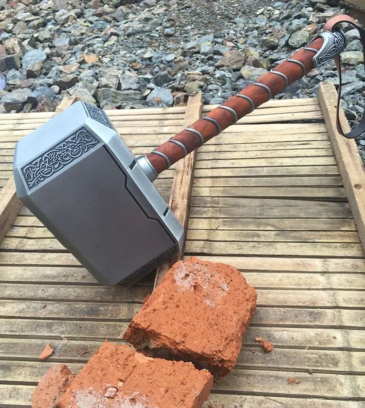 

Full Metal CATTOYS end collection quality of Thor hammer movie props costume party Cosplay LED light of Base