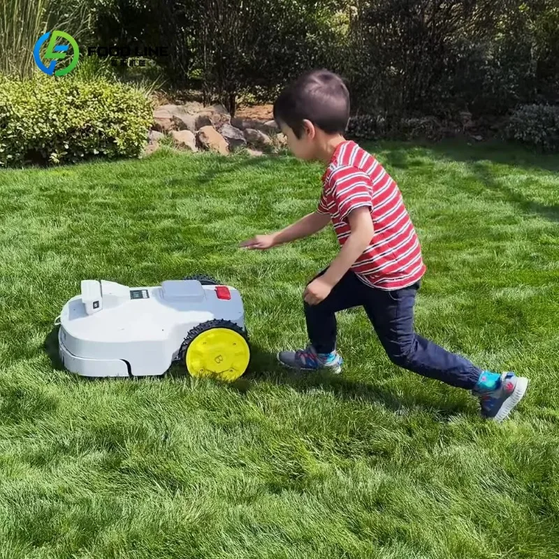 Customized Self Operating Wireless Automatic Lawn Mower Home Yard Trimming Mowing Robot with APP Control Commercial DIY Level