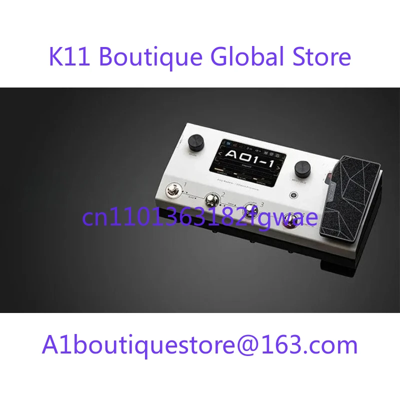 Touch Screen Guitar Bass Amp Modeling Multi-Effects Pedal Dual Effect Chains with Expression Pedal MP-350