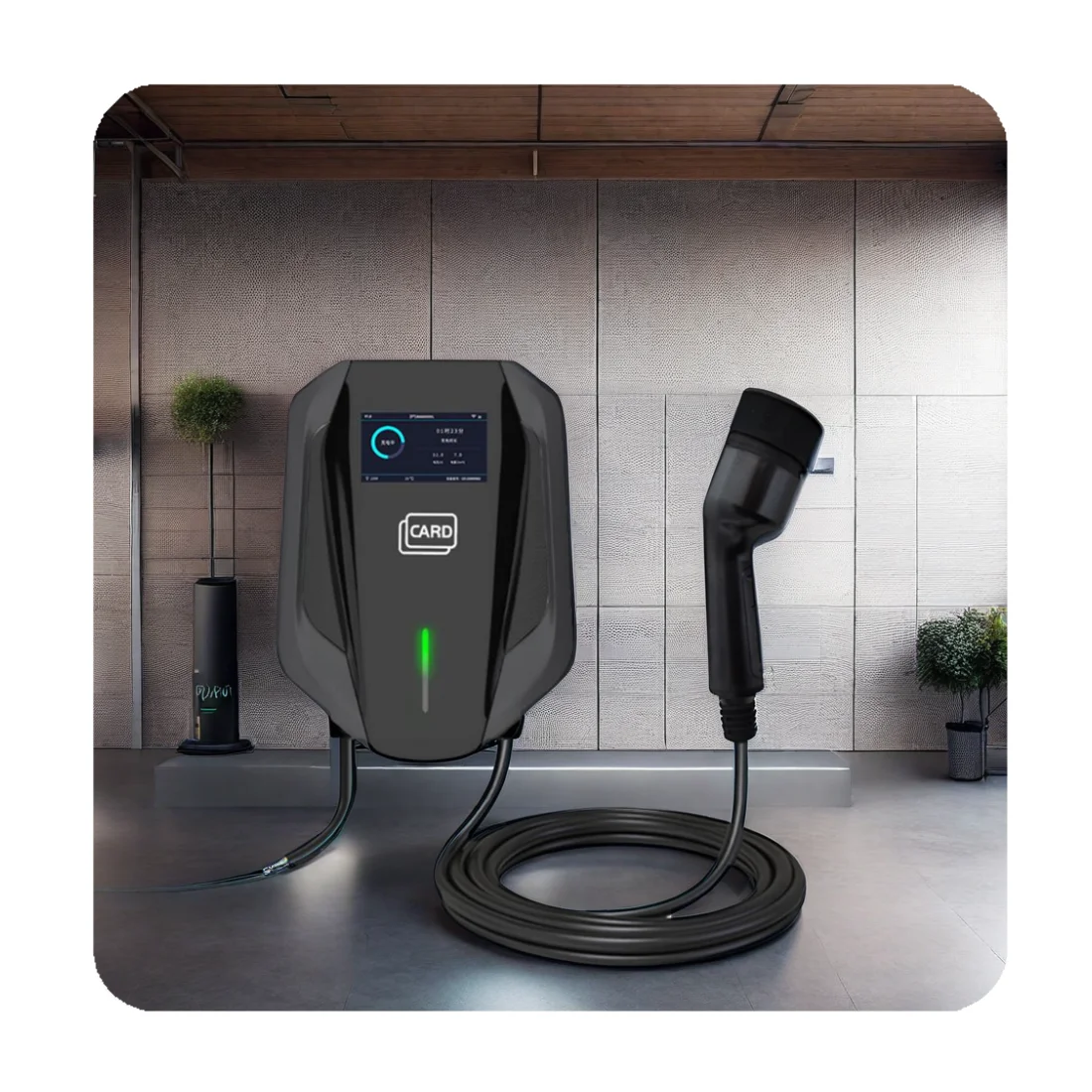 

Home smart 7kw 11kw 22kw RFID portable electric vehicle charging pile ev charger station