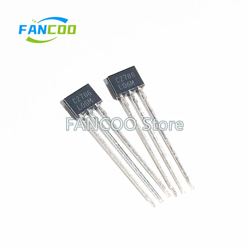 Transistor original do pé do cobre, novo, C2786, 2SC2786-L, TO-92S, 10Pcs