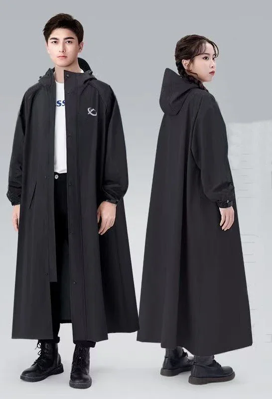 Full Body Waterproof Motorcycle Raincoat Long Thickened Stormproof Riding Gear for Outdoor