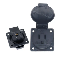 US NEMA 5-20R AC Power Industrial Socket 125V 15A Multifunction Outdoor Waterproof Outlet Power Wire Receptacle Socket Adapter