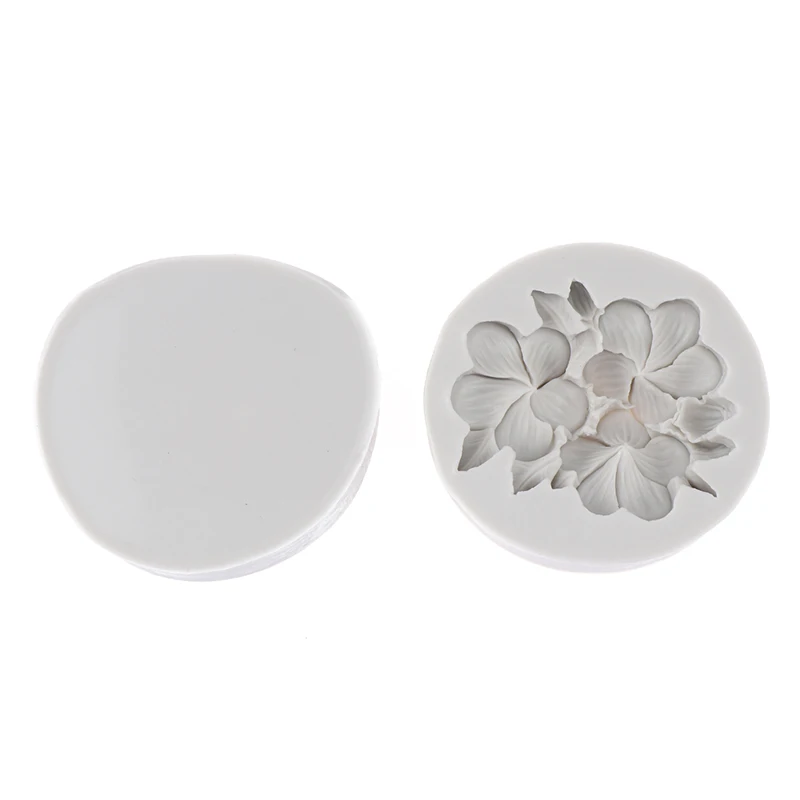 1Pc Flower Shape Silicone Mold Gardenia Plumeria Rubra Soap Fondant Molds DIY Cake Jelly Chocolate Decoration Baking Tool