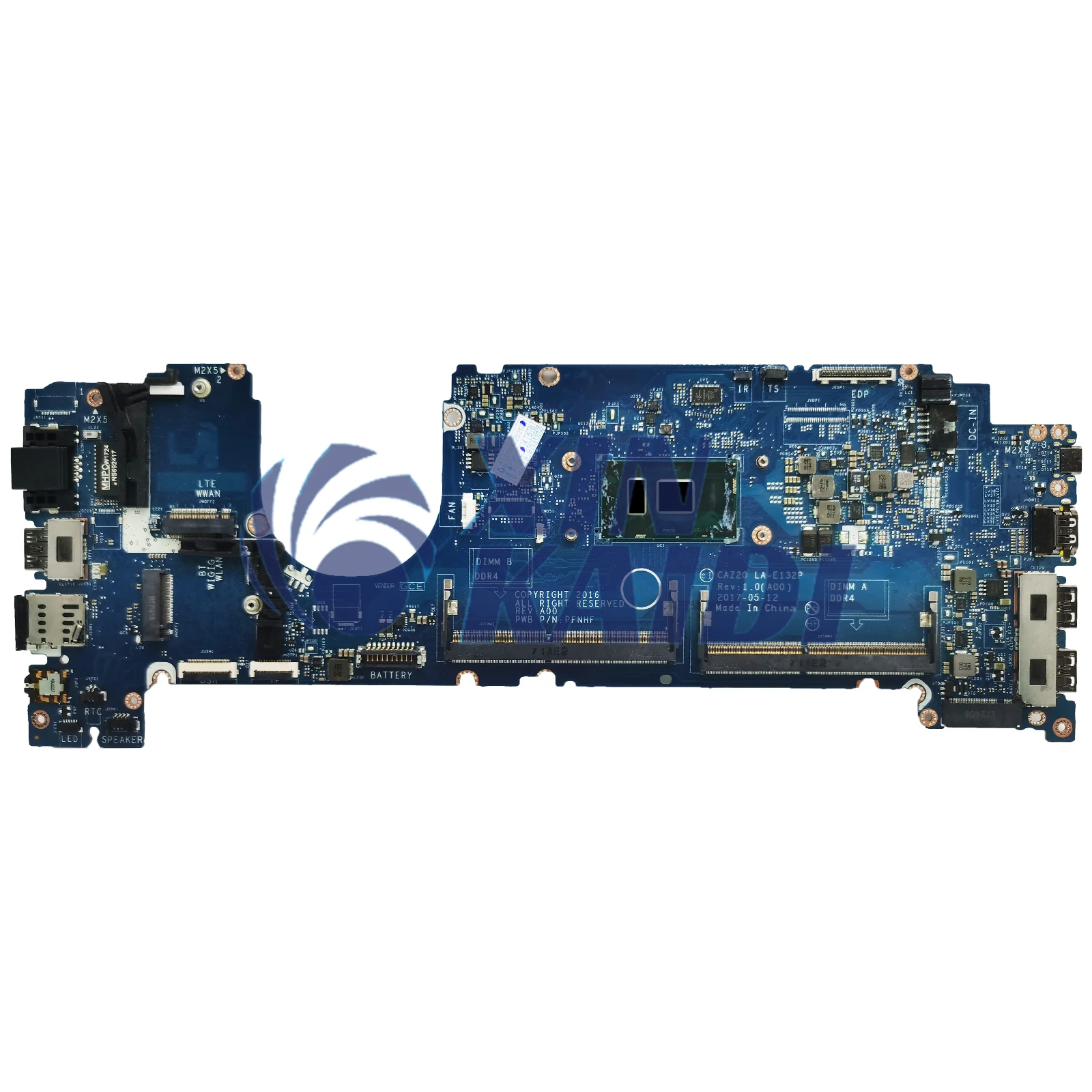 Laptop Motherboard For Dell Latitude 7480 LA-E132P E7480 0HNP6J 063J06 0YF9VM Notebook Mainboard CPU I3 I5 I7 6th 7th Gen