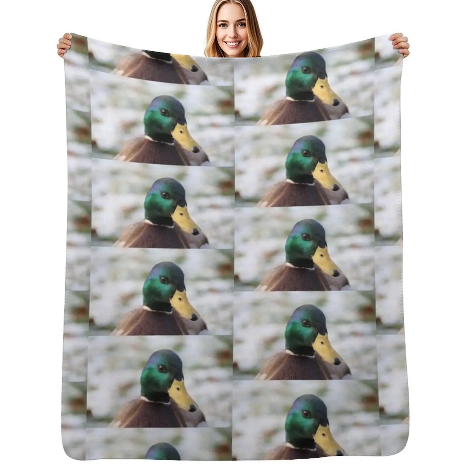 Duck watching you Throw Blanket Comforter Stuffeds Travel Retros Decorative Throw wednesday Blankets