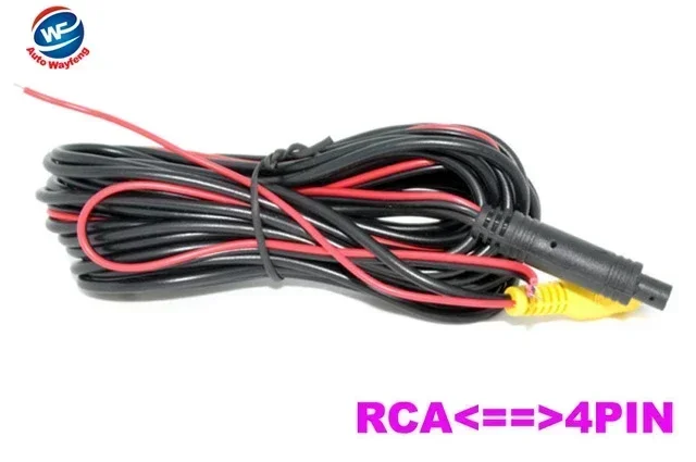 6 Meters RCA-4PIN Or RCA-RCA Video Cable For Car Parking Rearview Rear View Camera Connect Car Monitor DVD Trigger Cable