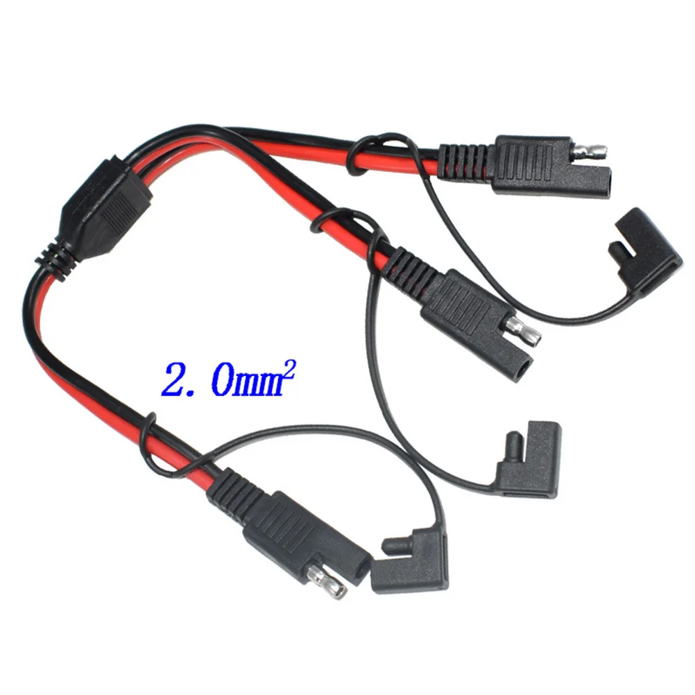 

1 to 2 Sae Power Extension Cable Professional Automotive Wire Connector Low Resistance Quick Connect Adapter Sae Extension Cable