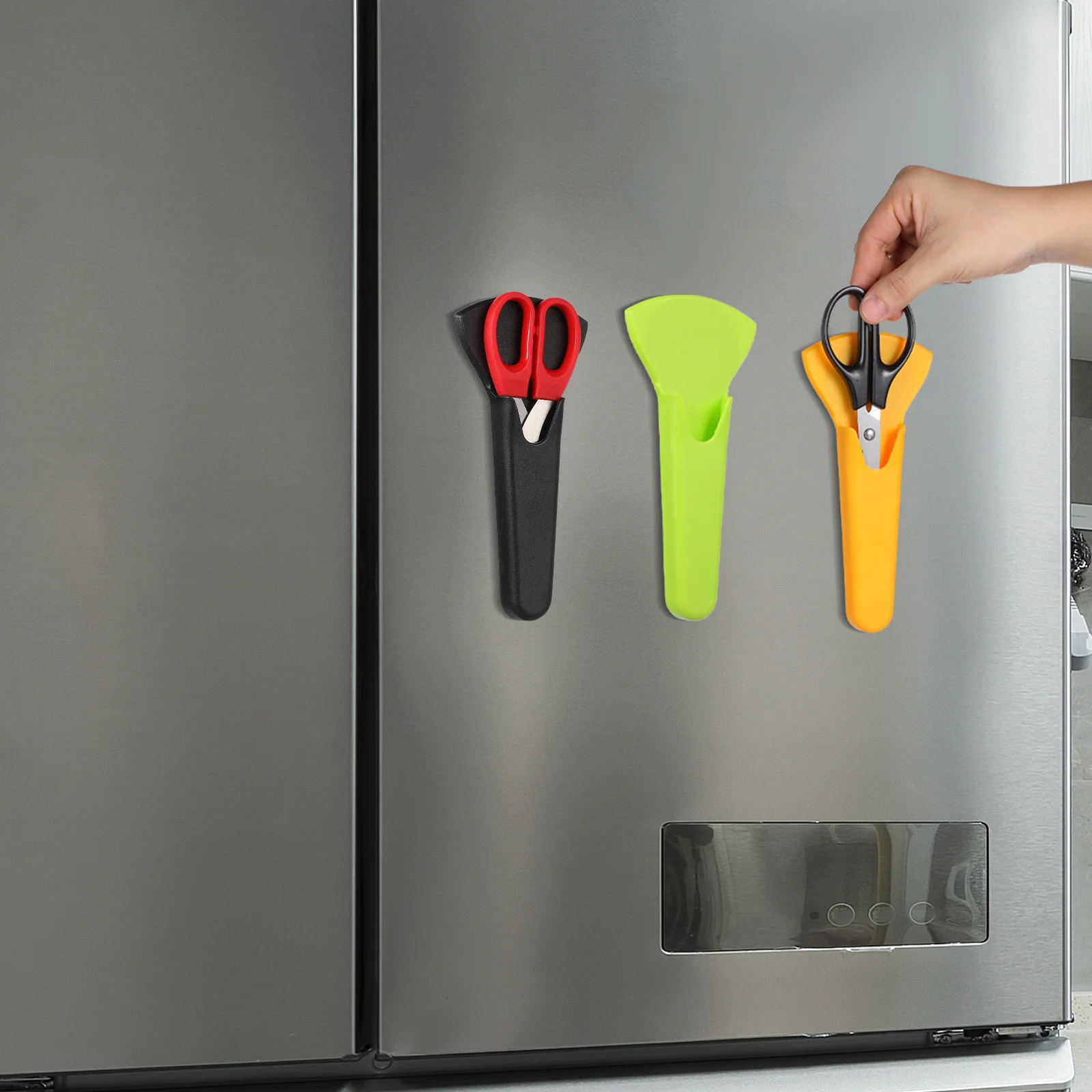 6pcs Kitchen Cover Magnetic Protective Case For Shears Protective Cover Scissor Holder Fridge Use Scissor Covers
