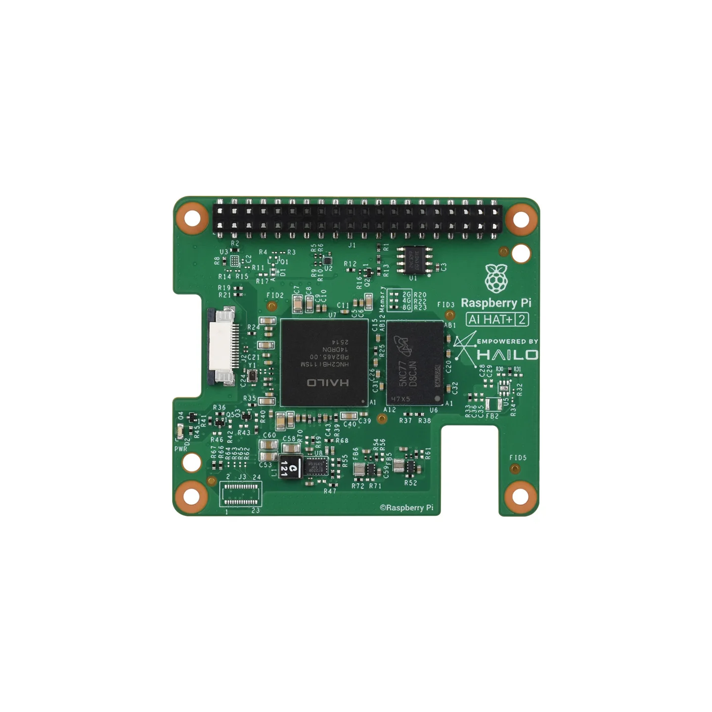 Raspberry Pi Ai Hat+ 2, Built-in Hailo-10h Ai Accelerator , 8gb Ram, Generative Ai Functionality To Raspberry Pi 5