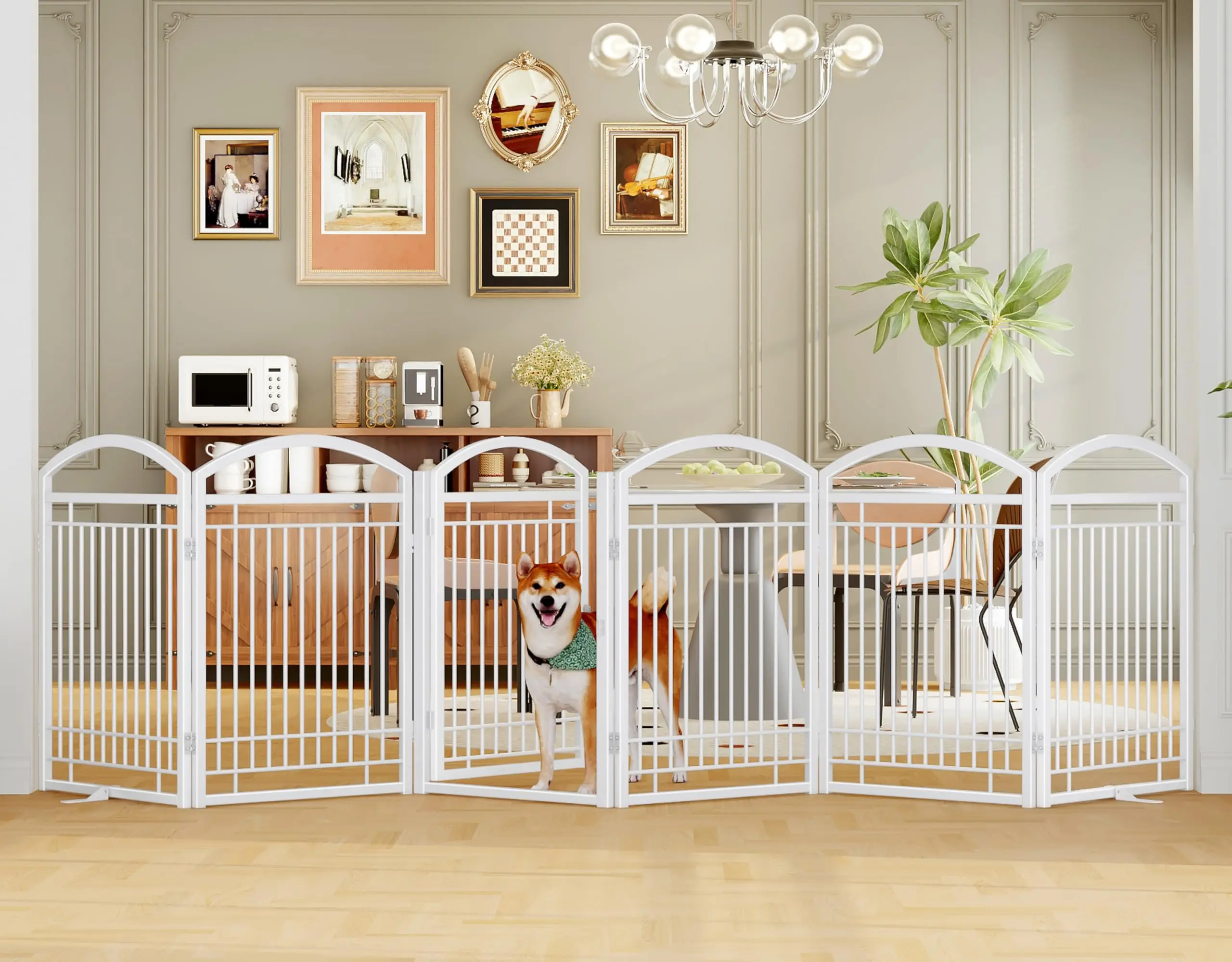Metal Fold Dog Fence 144