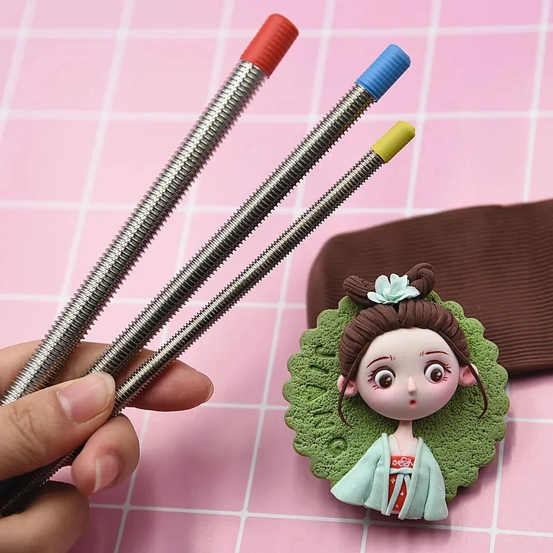 

Polymer Clay Figure Sculpture Hair Sweater Texture Making Tool Stainless Steel Doll Hair Making Handmade tools