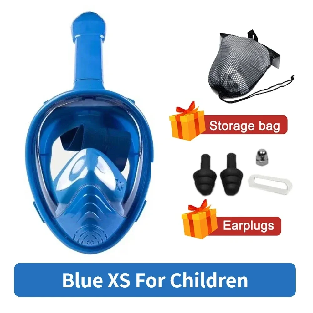 Professioneel snorkelduikmasker onderwater scuba volgelaatsnorkelmasker anti-condensbril voor kinderen volwassen zwemuitrusting