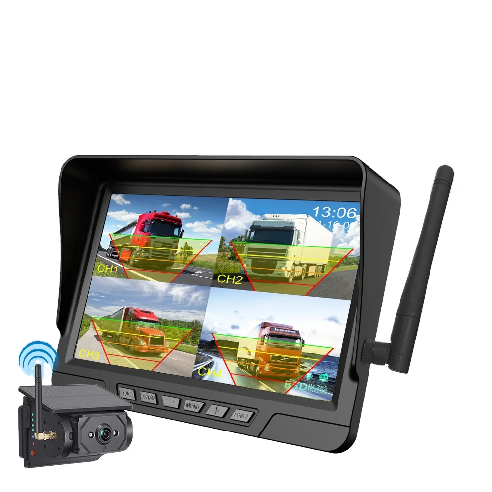 

New Wireless 7inch Monitor with Solar Wireless Camera for Truck Bus HGV Cavaran Motorhome