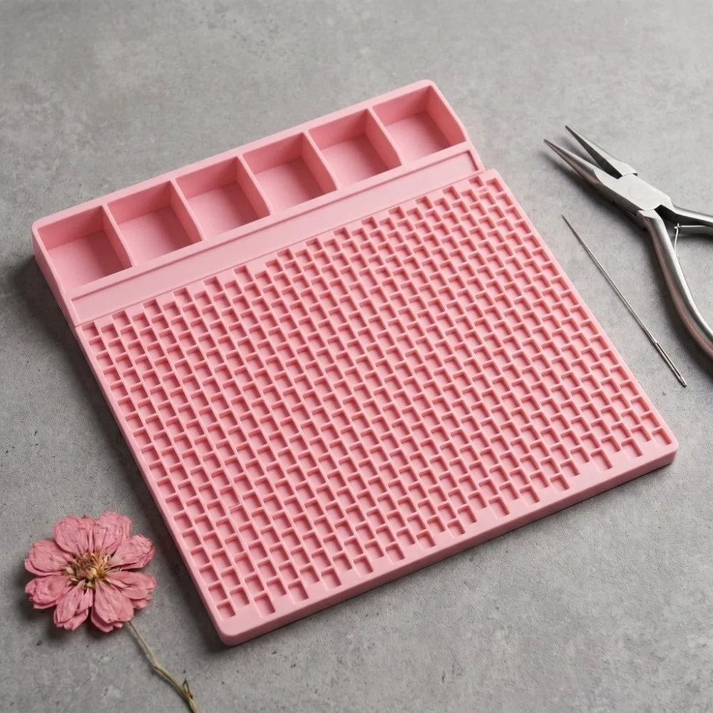 DIY Pony Beads Fast Stringing Tray Large Capacity Multi-Compartment Pony Bead Planning Tray Versatile Thickened