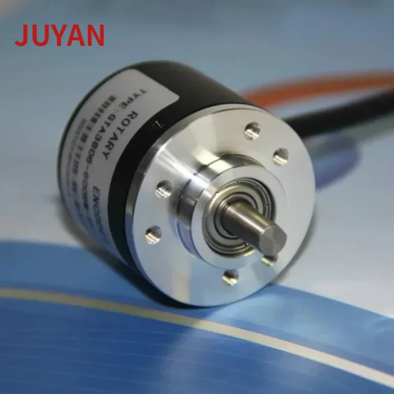 38S6G5-B-G24N Rotary Incremental Encoder AB 2 Phase connection 50/100/200/360P/R 5-24V Solid Shaft DC Open collector output NPN