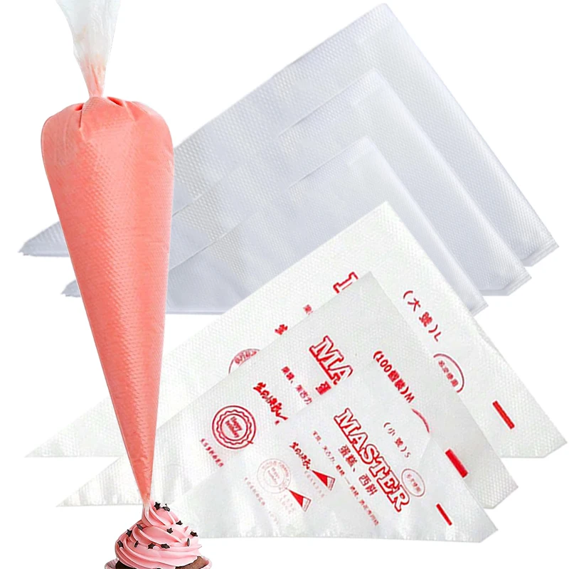 Bolsas de pastelería desechables para el hogar, productos para hornear en la cocina, decoración de pasteles y galletas, bolsa triangular DIY TMZ, 100 ~ 300 Uds.