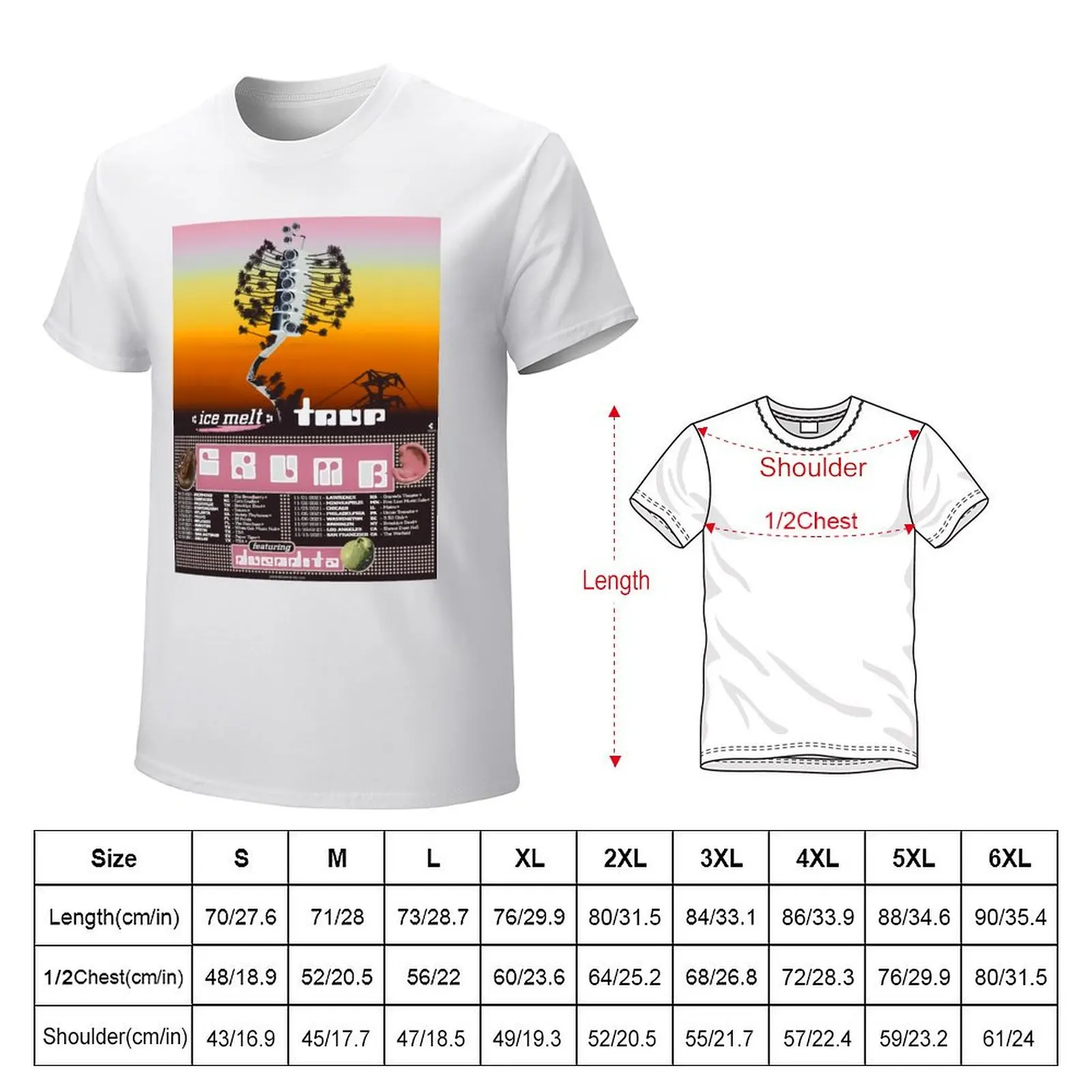 Ice Melt Tour T-shirt plus sizes anime clothes T-shirt men