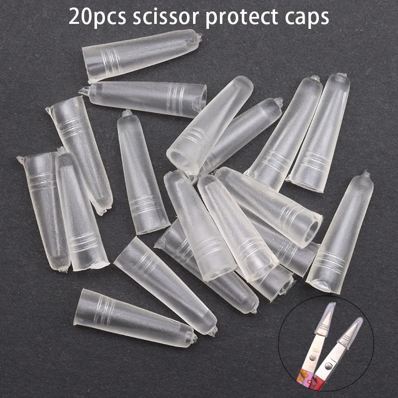 

Quality 20pcs Nail Manicure Scissors Head Protection Caps Nail Scissors