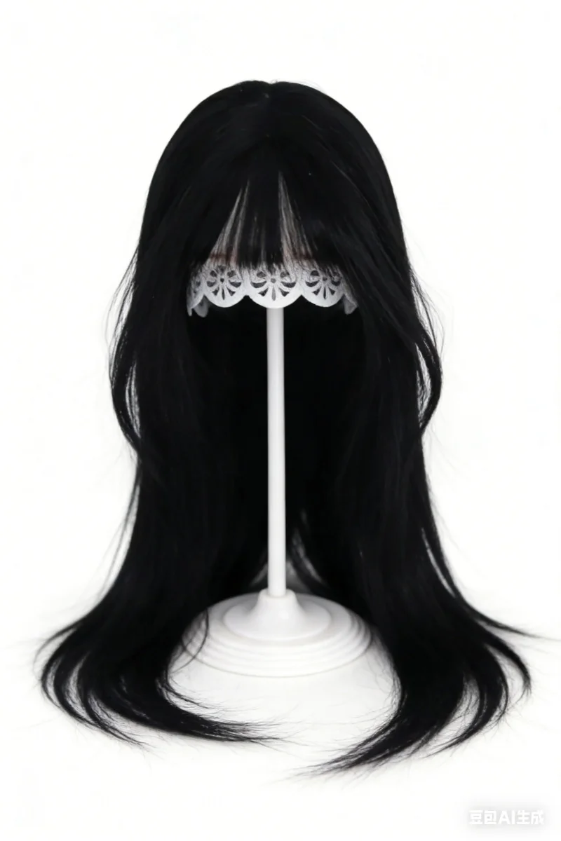 

Одежда для кукол BJD, подходящая для размеров 1/3, 1/4, 1/6. Модный стиль с прямыми черными длинными волосами и шелковистой прядью, аксессуары для кукол.